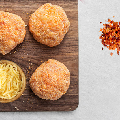 Bacon Cheddar Stuffed & Breaded Chicken Breasts