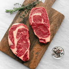 Organic Grass-Fed Ribeye - (2) 10 oz. steaks