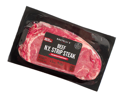 Ny Strip Steak by Rastelli packaging