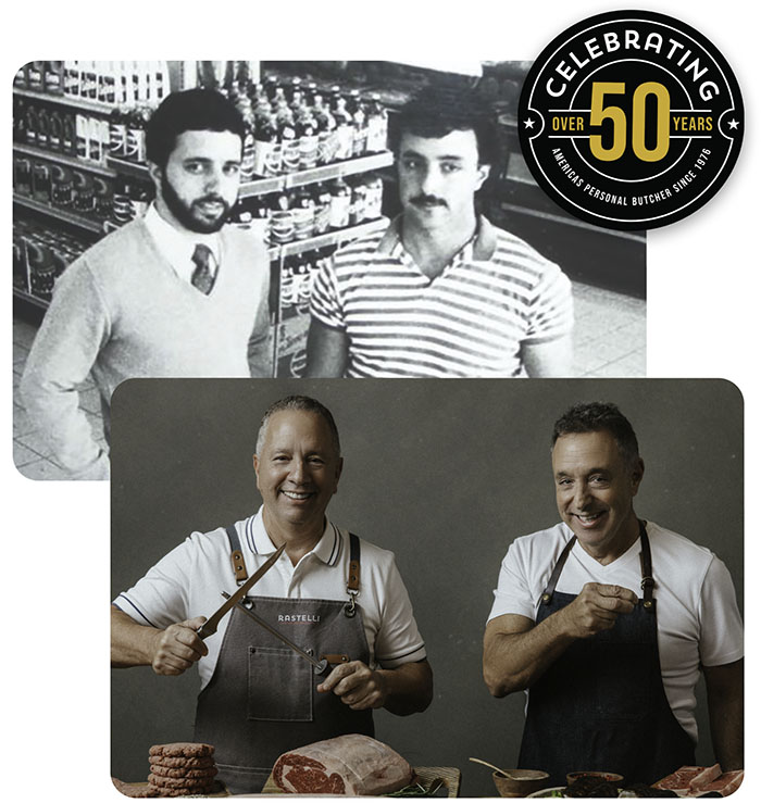 The Rastelli Brothers then and now