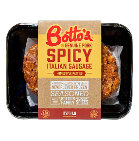 fpo Bottos spicy sausage patties