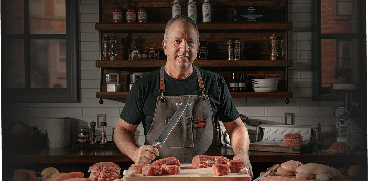 Ray in the butcher shop