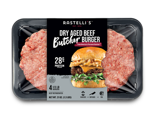 Butcher Burger Dry Aged 4 Ct Tray