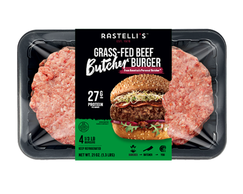 Butcher Burger Grass -Fed 4 Ct Tray
