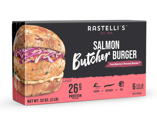 Butcher Burger Salmon Frozen Packaging